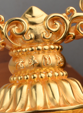 佛学院出品 鼠年宝镜 纯银 纯银镀金密宗法器 供奉用品供奉摆件