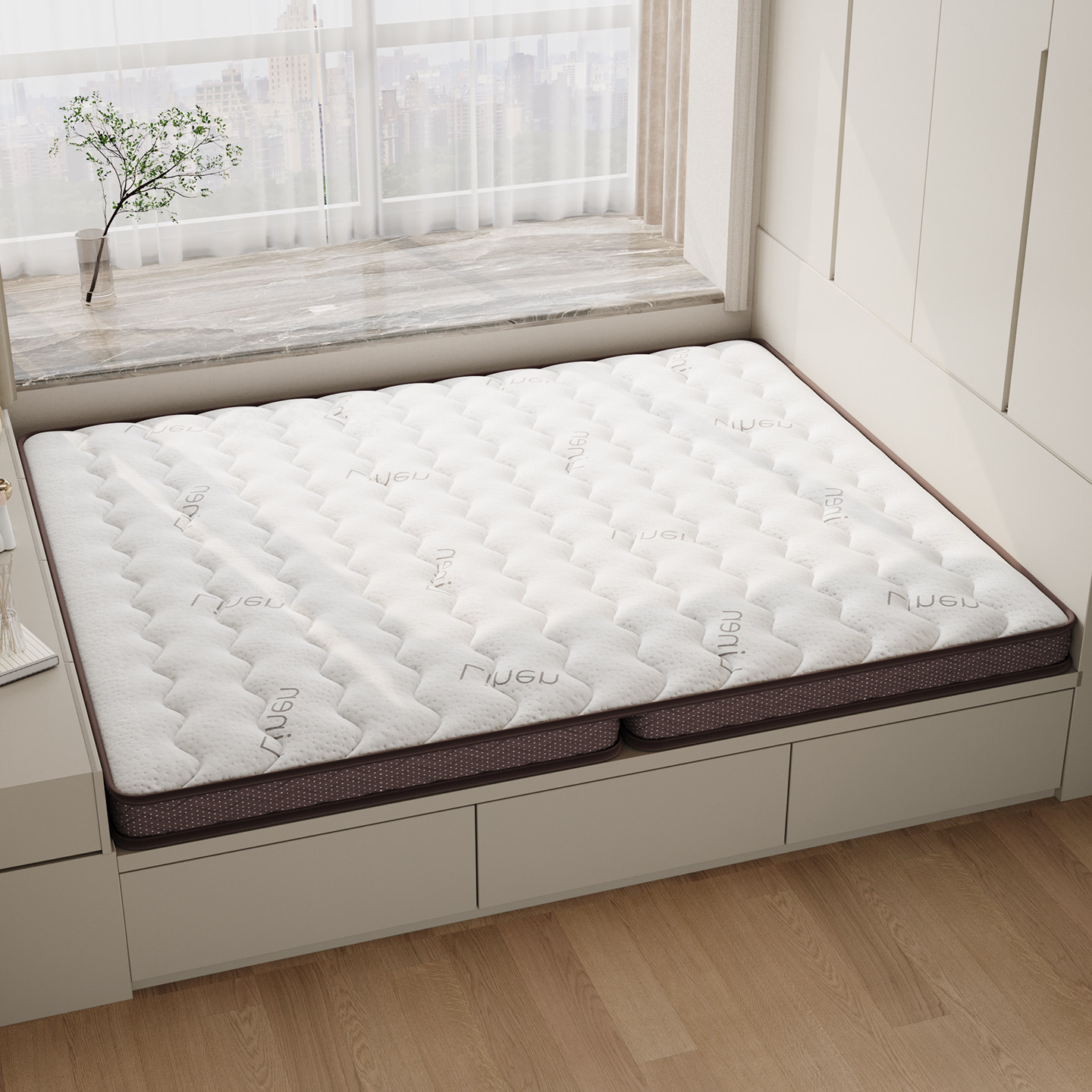 床垫硬垫天然纯椰棕榈垫子10CM折叠儿童床垫偏硬护脊专用定制硬垫,淘宝优惠券,粉丝福利购,淘宝优惠卷