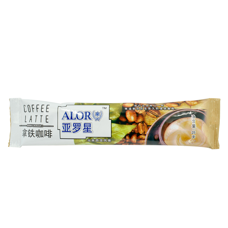 新品ALOR亚罗星Coffee拿铁咖啡白咖啡粉速溶学生白领饮料25gx20条 - 图2