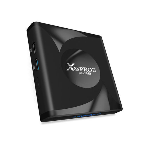 原生机顶盒X88 PRO 13安卓13高清8k电视盒子WIFI6蓝牙5播放器64GB - 图0