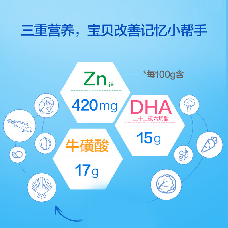 汤臣倍健dha学生增强记忆力软胶囊 汤臣倍健众华朗臣DHA/EPA/DPA亚麻酸