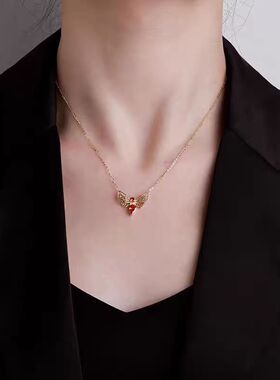 周家同款小蜜蜂项链女款轻奢小众