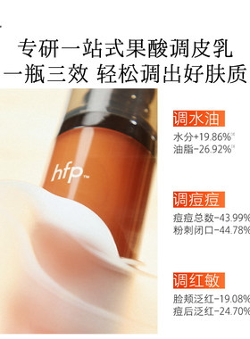hfp果酸油皮水乳一键磨皮嫩出水