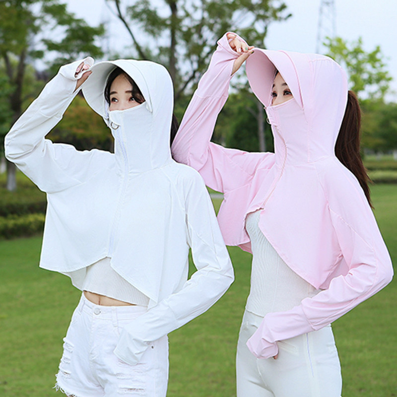 冰丝2020新款长袖短款披肩防晒衣 韩可柔短外套