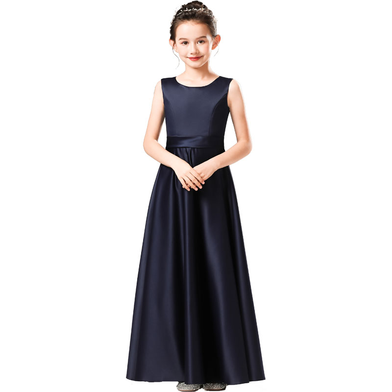 MUSE高定藏青色女大童钢琴小提琴比赛考级表演出服公主裙乐团演奏,淘宝优惠券,粉丝福利购,淘宝优惠卷