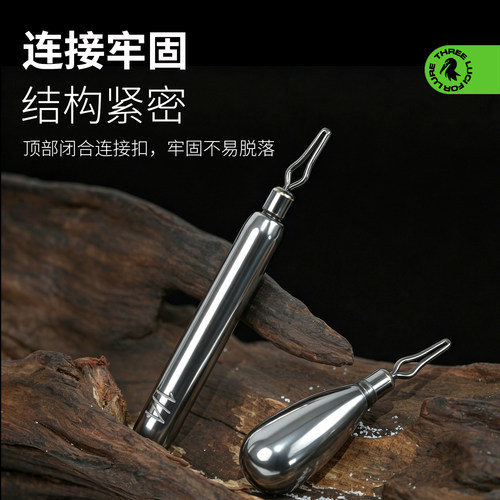 精品出口 钨钢倒钓铅 柱形精细倒钓铅 水滴品质乌钢铅坠Wacky钓组 - 图0