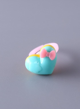 儿童亚克力卡通可爱树脂戒指韩版