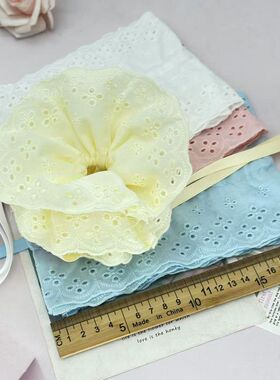 超仙蕾丝花边抽绳发圈大号四层头花马尾大肠圈丝带发绳发饰头饰品