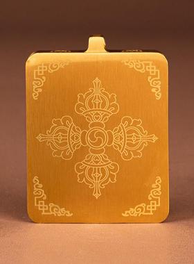 2026迷你唐卡嘎乌盒可打开扎拉姆唐卡法眼药师佛财神眼吊坠小唐卡