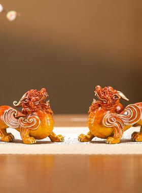 2026朱炳仁铜 纳财貔貅摆件装饰工艺礼品摆饰礼品家居招财中式铜