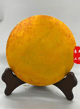 2026复古旧藏收藏纯铜鎏金海兽葡萄镜房间客厅家居摆件装饰品厂家