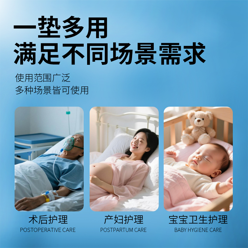 永福康成人尿不湿老年人护理床垫孕妇产褥垫隔尿垫床垫60片60*90 - 图3