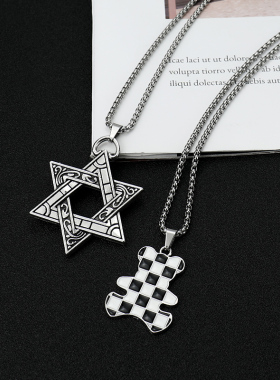 笑脸项链女生小众百搭长款毛衣链