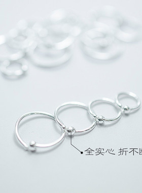 小耳环耳圈耳骨环纯银耳骨圈韩潮