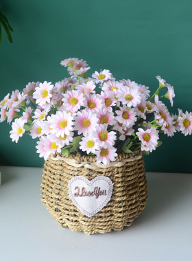 假花仿真花客厅小雏菊装饰摆件