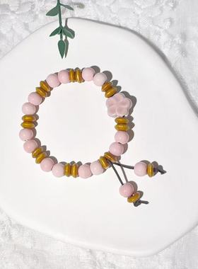 景德镇陶瓷手链原创星辰花海陶瓷手链学生闺蜜礼物景德镇陶瓷饰品