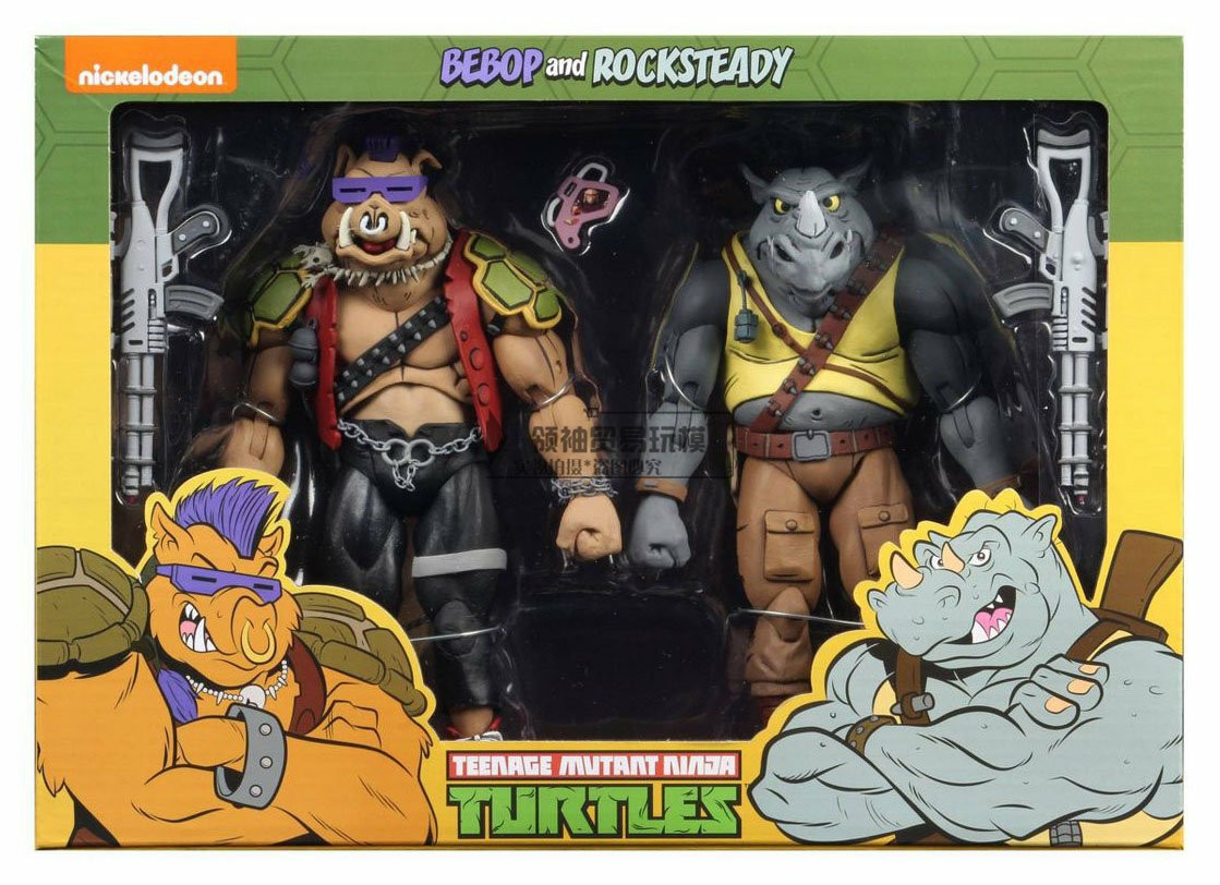 现货NECA TMNT忍者神龟牛头猪面动漫版 87动画版限定脚帮7寸手办-图2