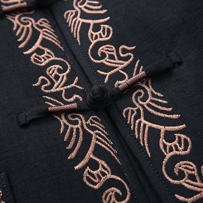 中国风唐装外套中老年爸爸套装男 劳蒙唐装