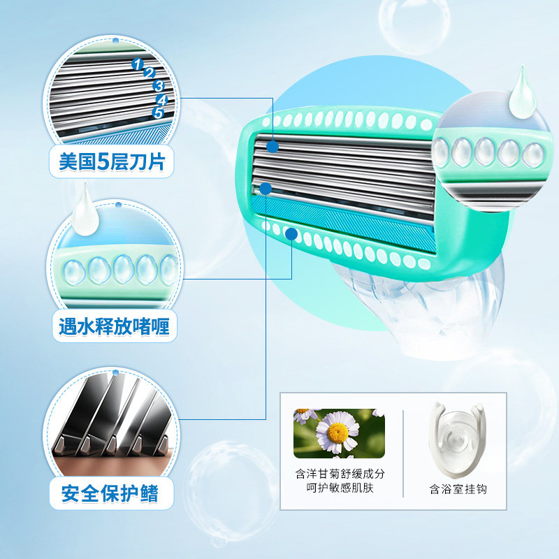 舒芙剃毛刀舒绮舒适刮毛刀schick schick舒适龙瑞明新女士脱毛/剃毛器