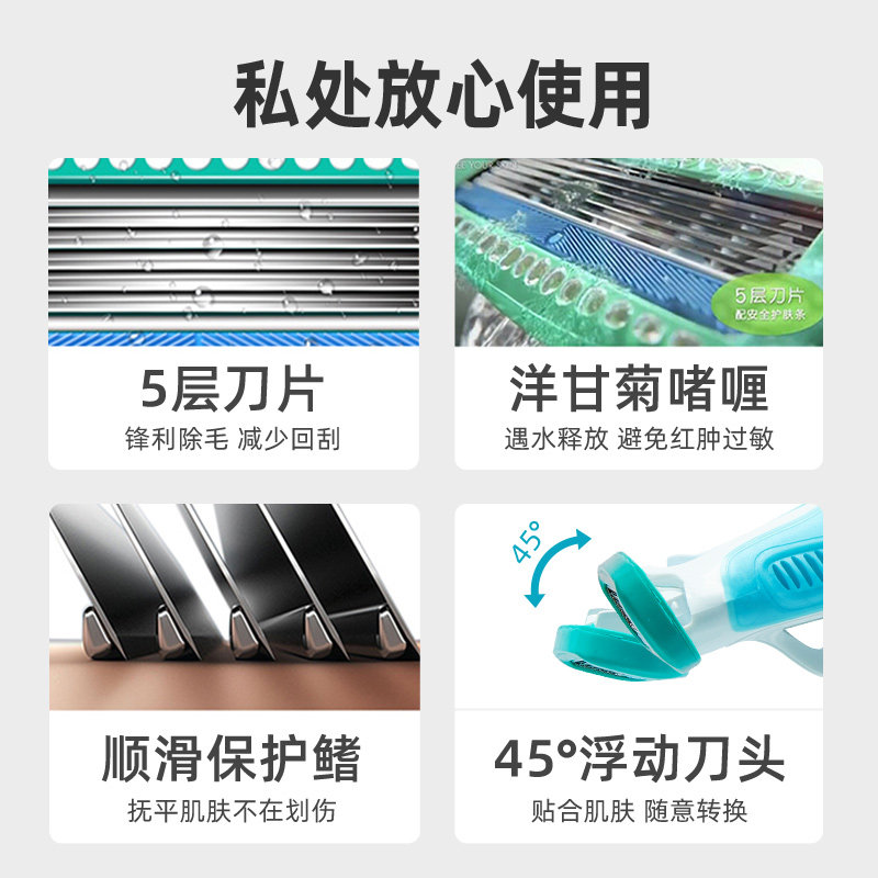 脱毛剃毛刀 schick舒适龙瑞明新女士脱毛/剃毛器