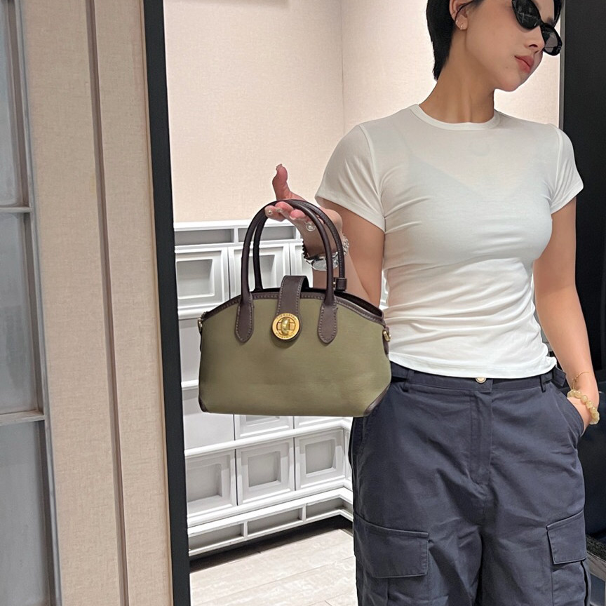 高级感帆布贝壳包女2025新款小众时尚手提包百搭超火单肩斜挎包包,淘宝优惠券,粉丝福利购,淘宝优惠卷