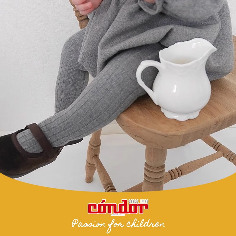 新款西班牙Condor新生婴儿女童宝宝春秋白色儿童打底袜连裤袜现货 - 图3