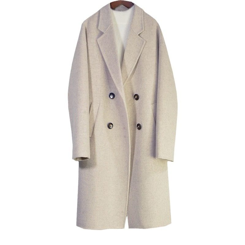 新款小个子双面羊绒大衣气质款女中长款羊毛风衣秋冬高级外套女装,淘宝优惠券,粉丝福利购,淘宝优惠卷