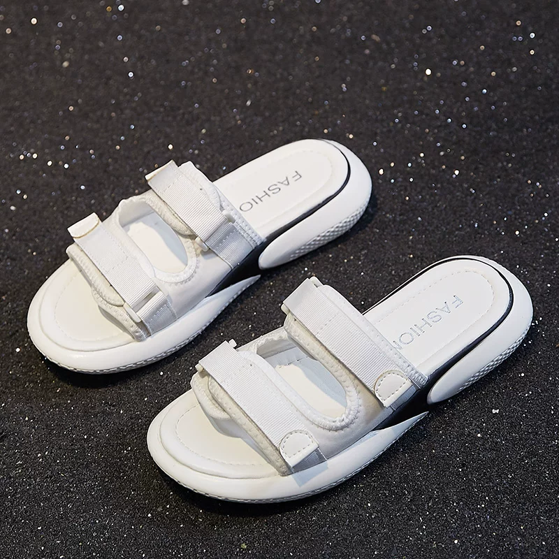 Universal slippers with velcro, 2022 collection, Korean style