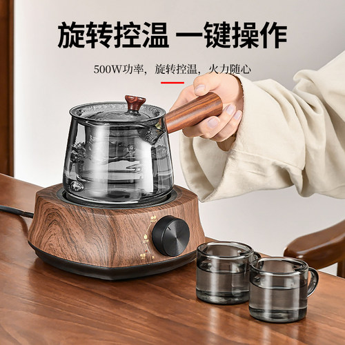 便携式电陶炉煮茶壶小型煮茶器户外露营泡茶烧水壶煮茶炉茶具旅行 - 图1