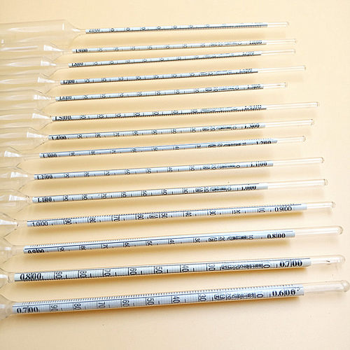 波美氏比重计玻璃浮计盐度计食品卤水盐度计凉皮比重表密度计0-35 - 图0