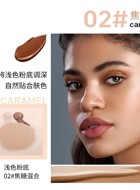 跨境DEROL遮瑕调色液 跨境彩妆美黑立体修容控油BB霜调色粉底液