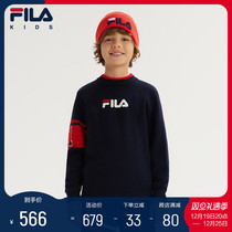 FILA File Children Clothing Childrens Clothing 2023 Autumn Winter New Mens Great Boy Fashion Casual Warm Knit Sweatshirt Tide