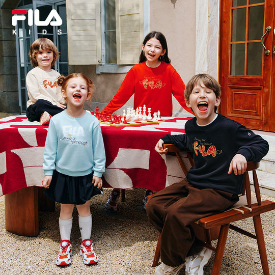 Толстовка-пуловер FILA для мальчиков и девочек.