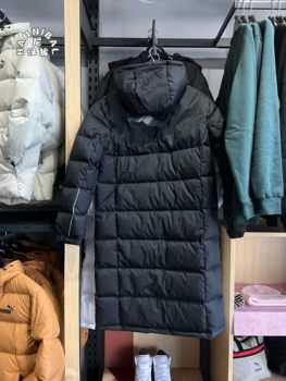 PUMA Unisex Long Down Jacket ລະດູຫນາວອົບອຸ່ນຂະຫນາດໃຫຍ່ທີ່ມີສັນຍາລັກ Hooded ເສື້ອກິລາ 674277