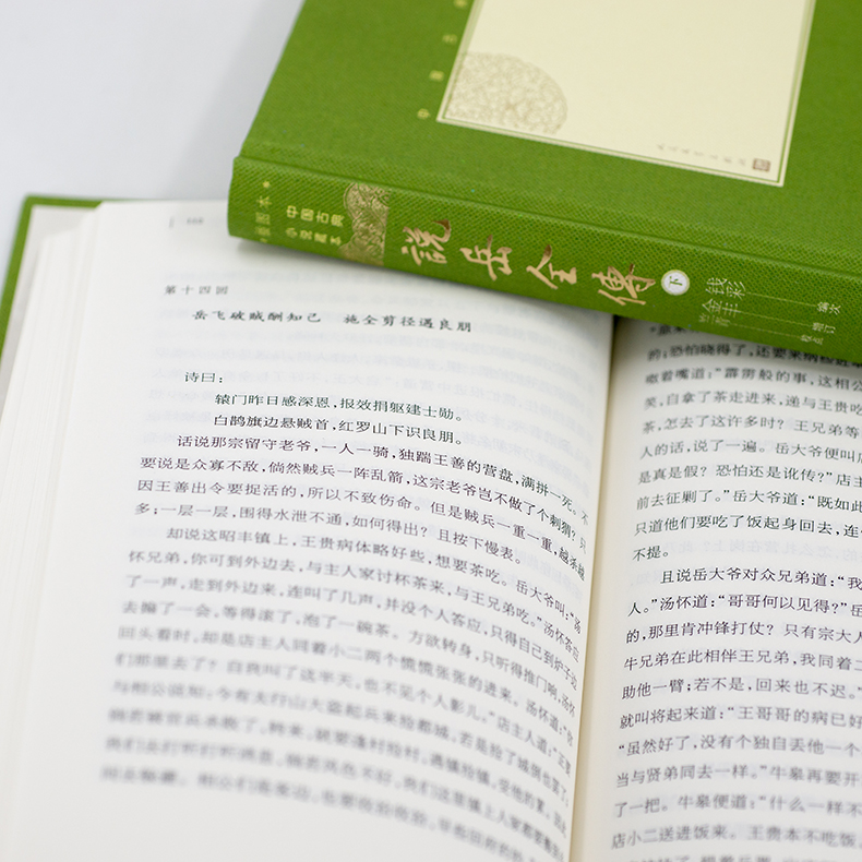 现货 说岳全传 上下全2册中国古典小说藏本精装插图本 小32开钱彩编次金丰增订竺青校点英雄传奇小说人民文学出版社正版包邮 - 图2