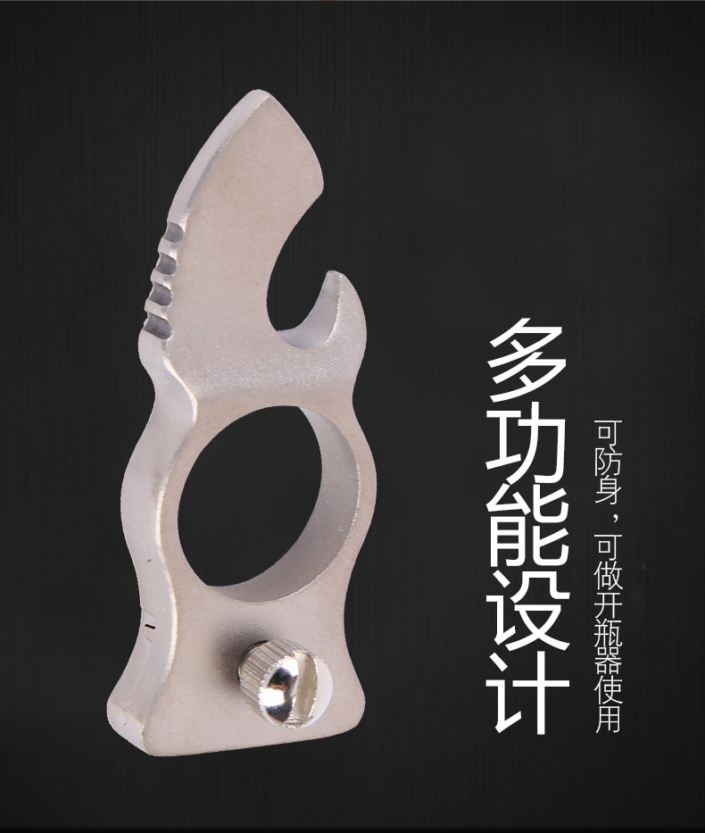 多功能304不锈钢线切闪电款无架指环快压有架扁皮免绑弹弓线切割 - 图2