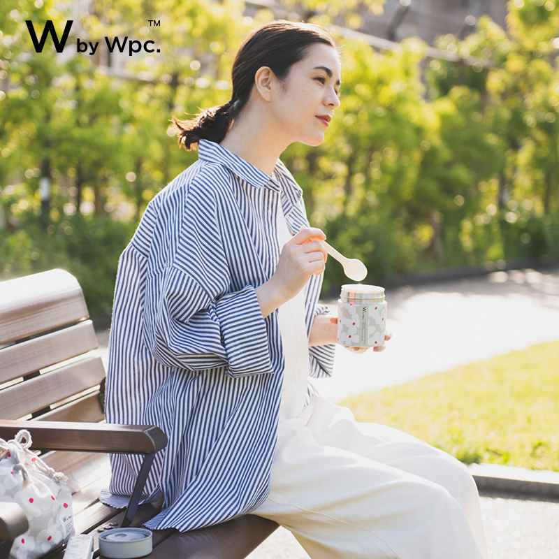W by Wpc. 新款山茶花小清新简约随手杯304不锈钢保温杯焖烧杯