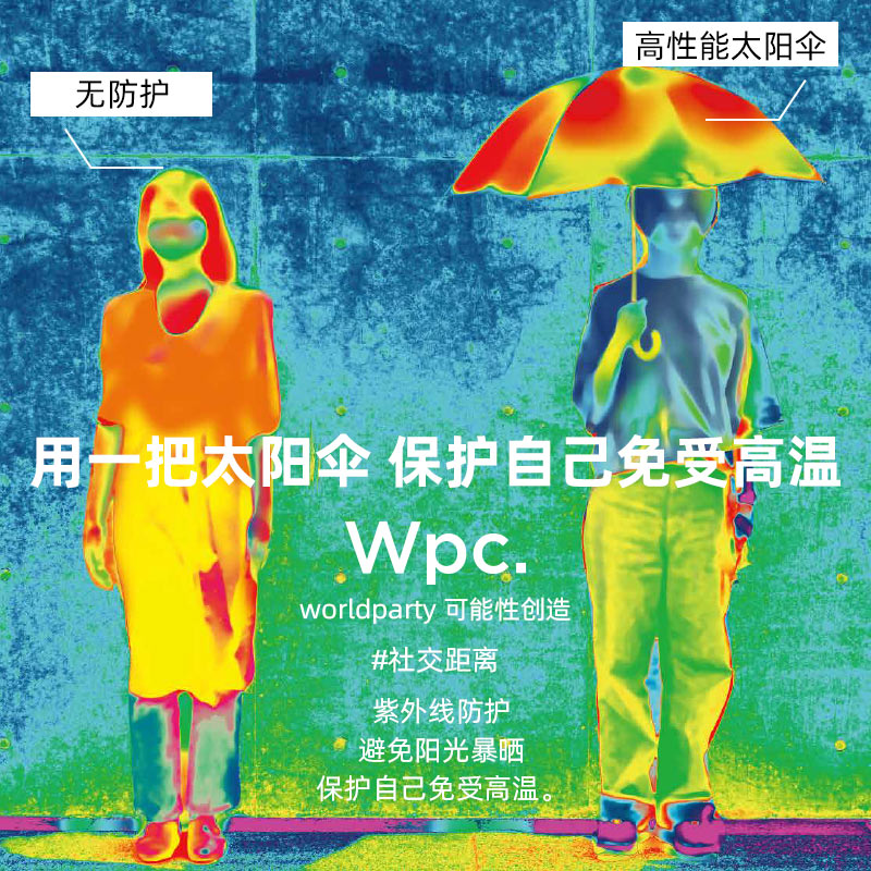 Wpc.ins风彩胶小巧便携折叠防晒遮阳伞防紫外线晴雨两用遮阳伞 - 图3