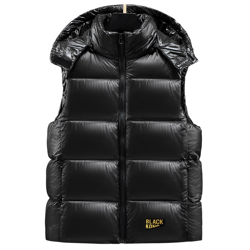 新款百搭黑金羽绒马甲男加厚保暖脱卸连帽坎肩外穿背心外套上衣潮,淘宝优惠券,粉丝福利购,淘宝优惠卷
