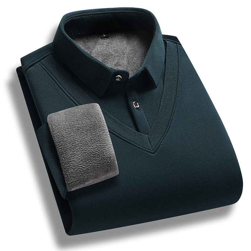 秋冬保暖内衣上衣假两件中老年爸爸休闲外套加绒加厚长袖针织衫男,淘宝优惠券,粉丝福利购,淘宝优惠卷