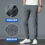 Летние тонкие шелковые штаны, мужские повседневные брюки, костюм