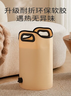 折叠泡脚桶高深桶保温洗脚按摩过膝盖家用成人款便携式折叠泡脚桶