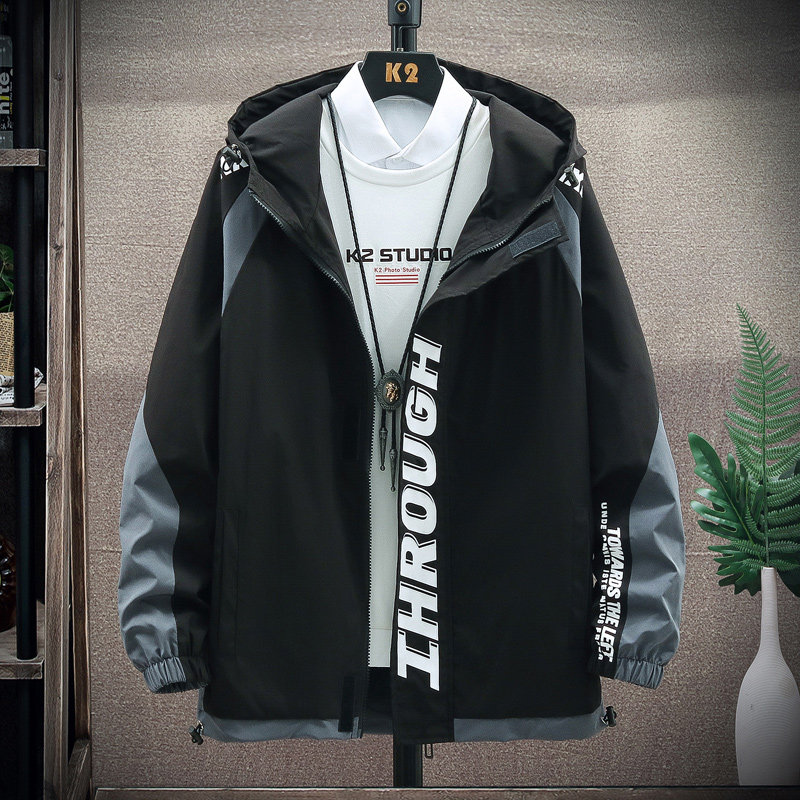 男士连帽2020新款秋冬季潮流风衣 潮似风衣