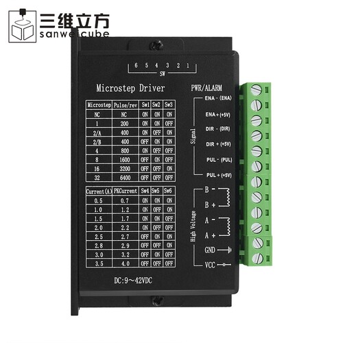 雕刻机42/57步进电机驱动器TB6600升级32细分 4.0A 42V脉冲3-24V - 图2