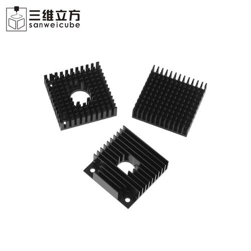 3D打印机配件 MK7/8 金色散热片 40*40*11 Makerbot散热片 - 图0