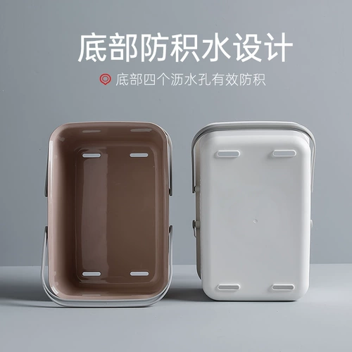 Портативная система хранения для ванны, пластиковая милая корзина для хранения