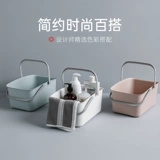 Портативная система хранения для ванны, пластиковая милая корзина для хранения