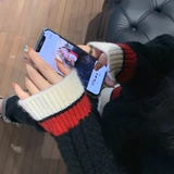 Zhang Beibei Ibell Girls Lazy Wind Betal Tomberine свитера осень и зима Новый Свободный Круглый Топ