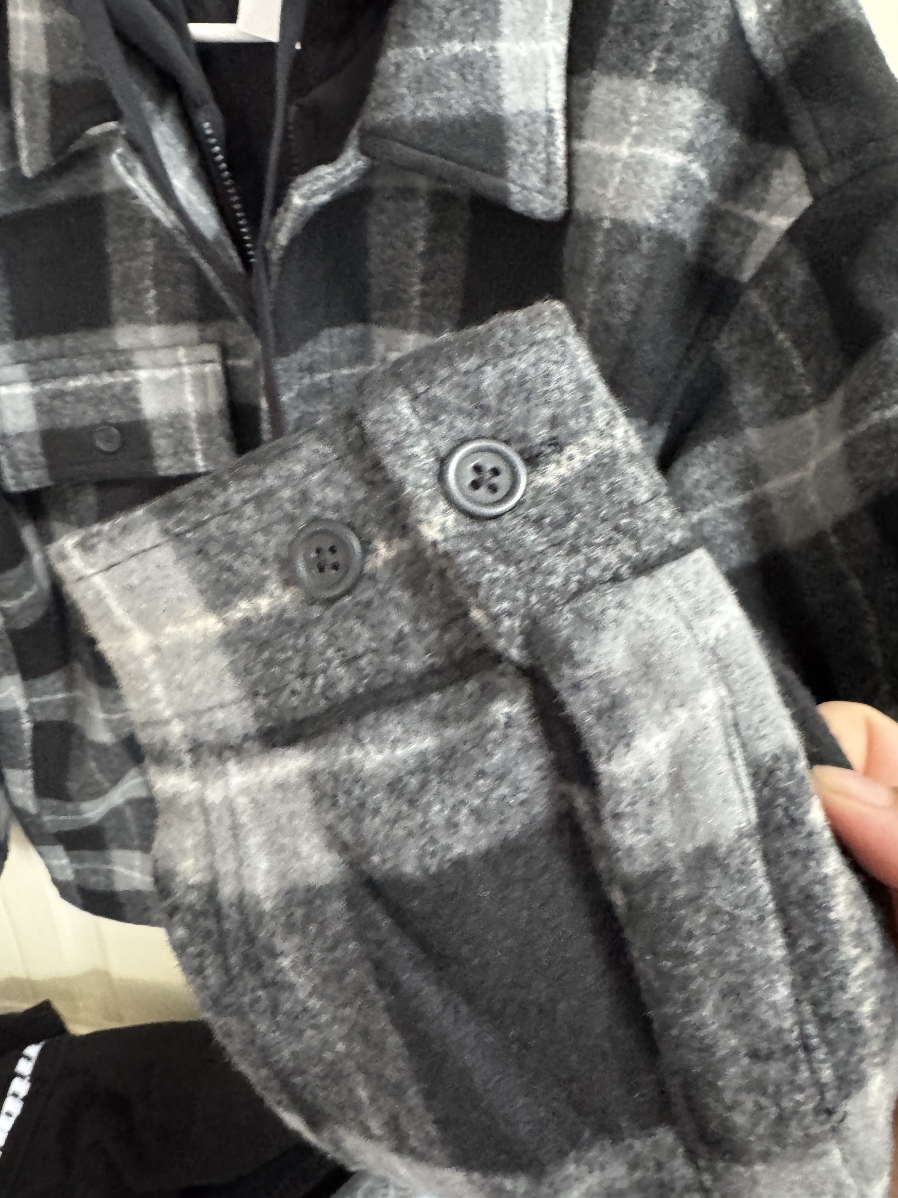 美特斯男装外套冬季加厚仿呢子夹棉连帽格子保暖棉服上衣宽松棉衣,淘宝优惠券,粉丝福利购,淘宝优惠卷