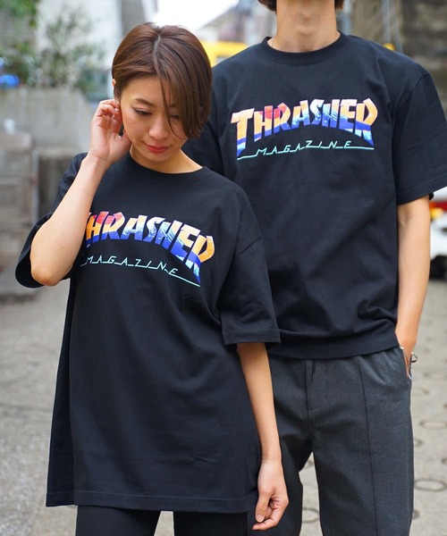 【海神】Thrasher 2020ss日版富士山海浪火焰短袖T恤Tee - 图1